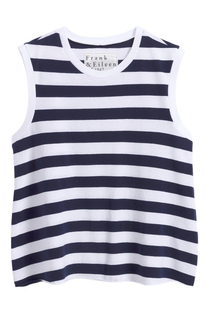 Frank & Eileen Finn Sleeveless Tank in Nautical Stripe