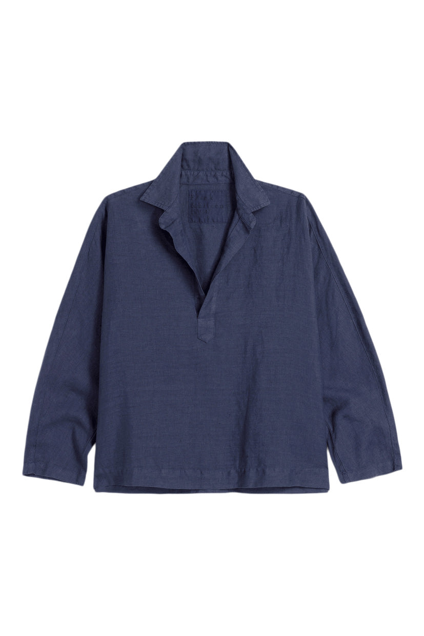 Frank & Eileen Gabi Popover Shirt in Navy