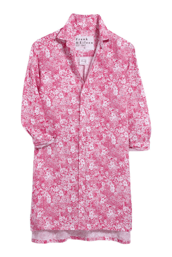 Frank & Eileen Hunter Step-Hem Dress in Pink Floral