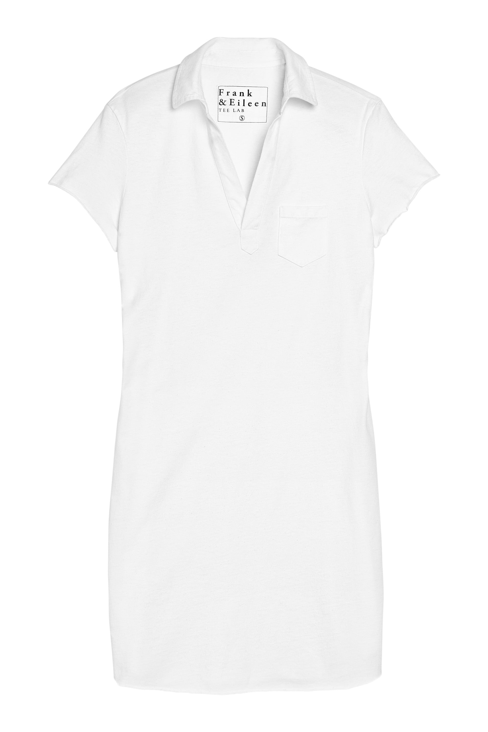 Frank & Eileen Lauren Polo Dress in White