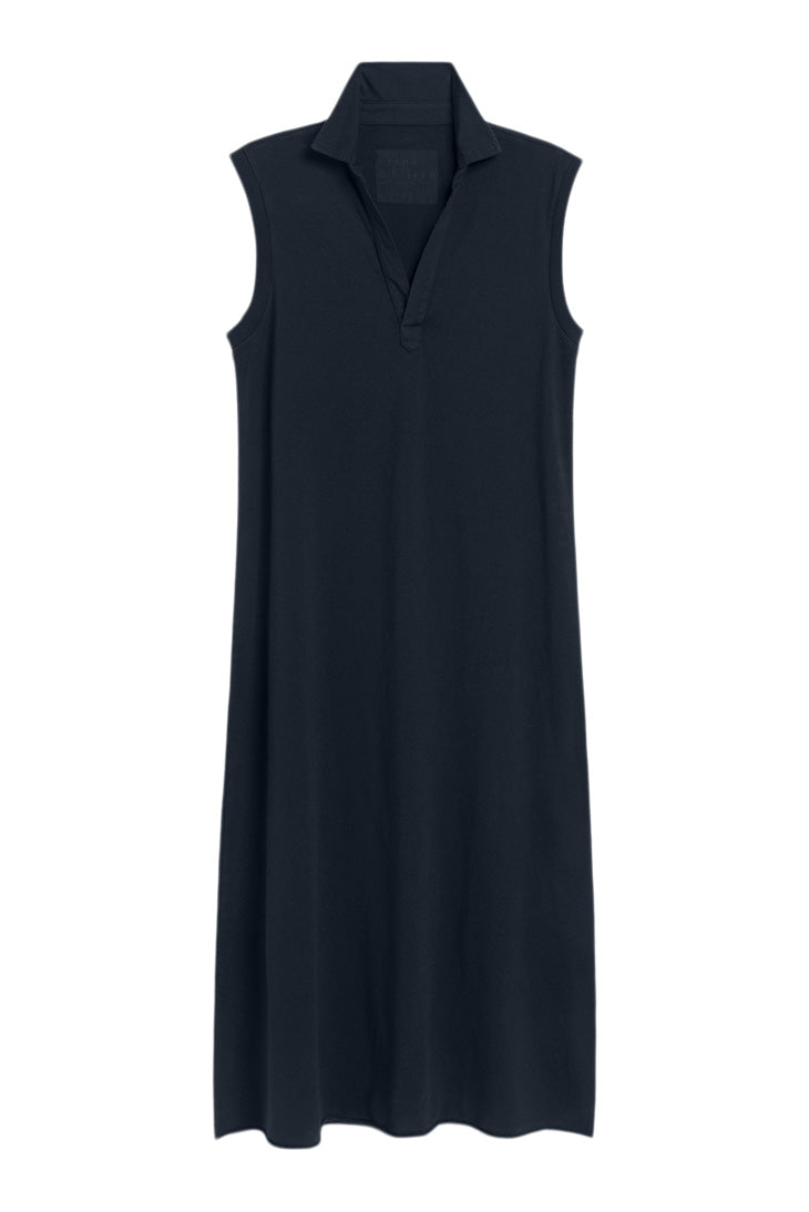 Frank & Eileen Lily
Popover Henley Tank Maxi Dress in British Royal Navy