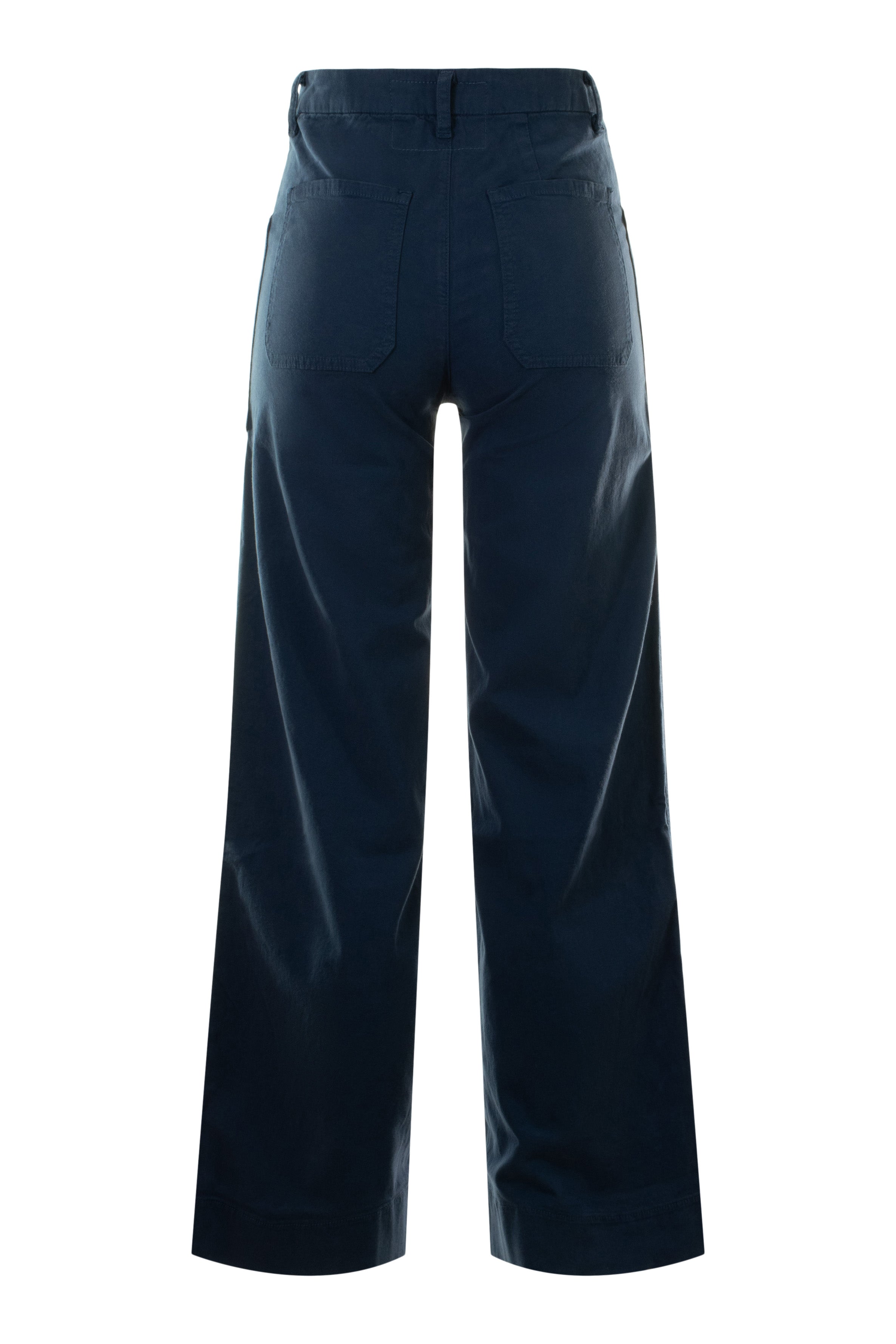 Frank & Eileen Limerick Wide-Leg Utility Pant in Navy
