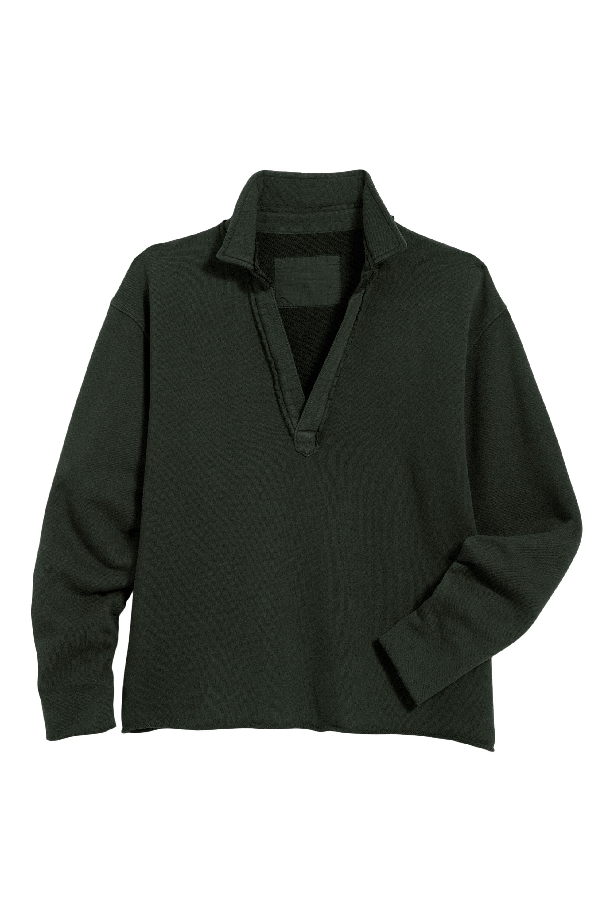 Frank & Eileen Patrick Popover Henley in Dark Green