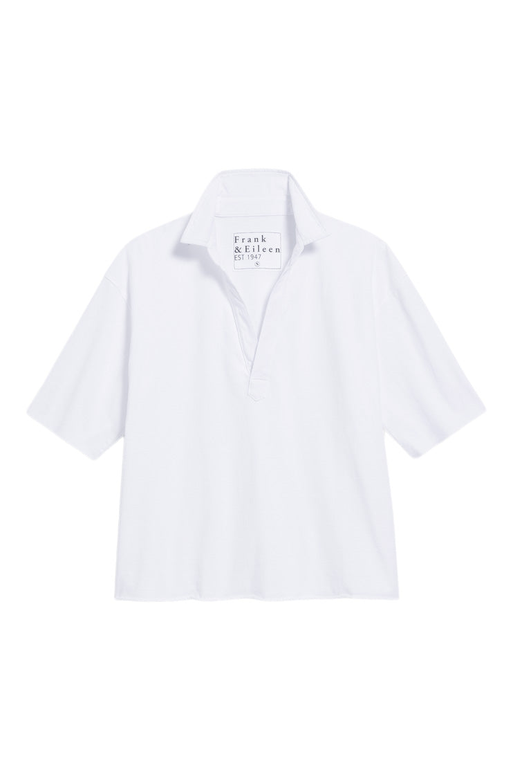 Frank & Eileen Patty Short-Sleeve Popover Henley
in White
