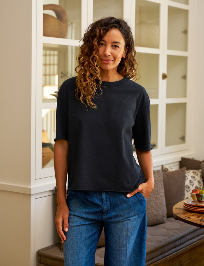 Frank & Eileen Perry NYC Crewneck Tee in British Royal Navy