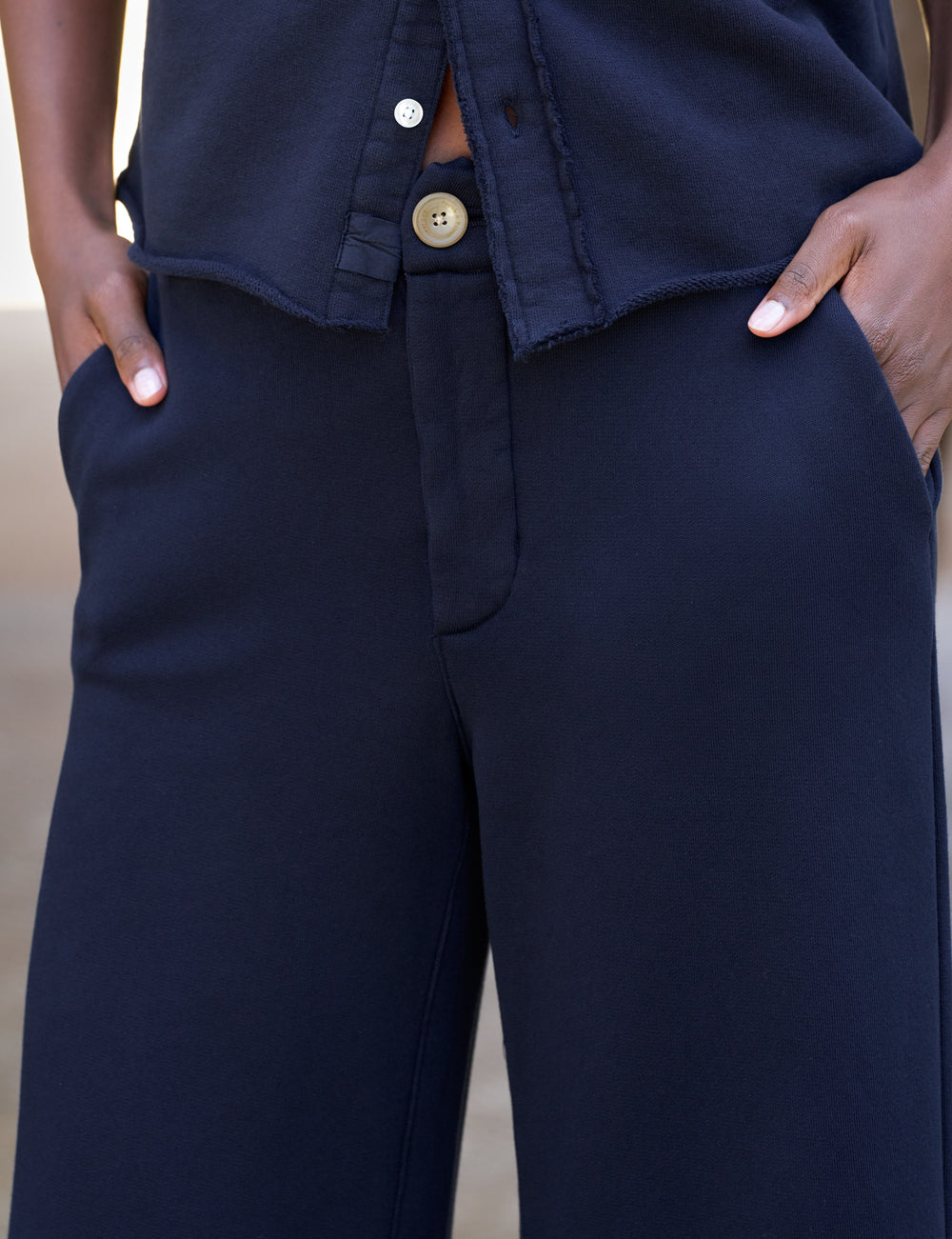 Frank & Eileen Riley Trouser Sweatpant in Classic Navy