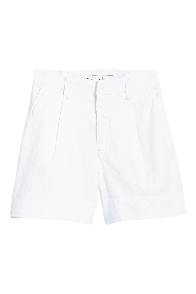 Frank & Eileen Waterford Walking Shorts in White Linen