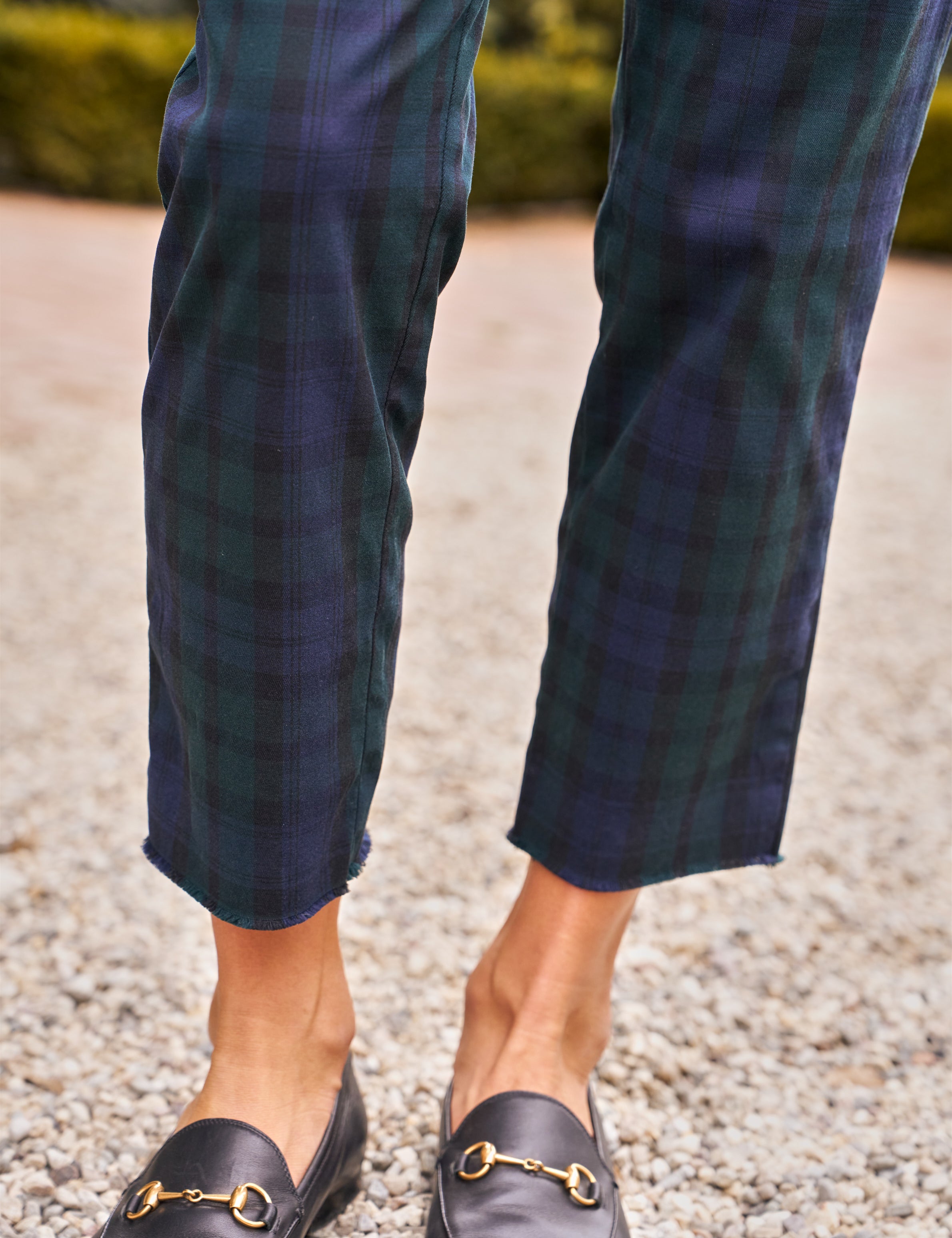 Frank & Eileen Wicklow Italian Chino in Black Watch Plaid