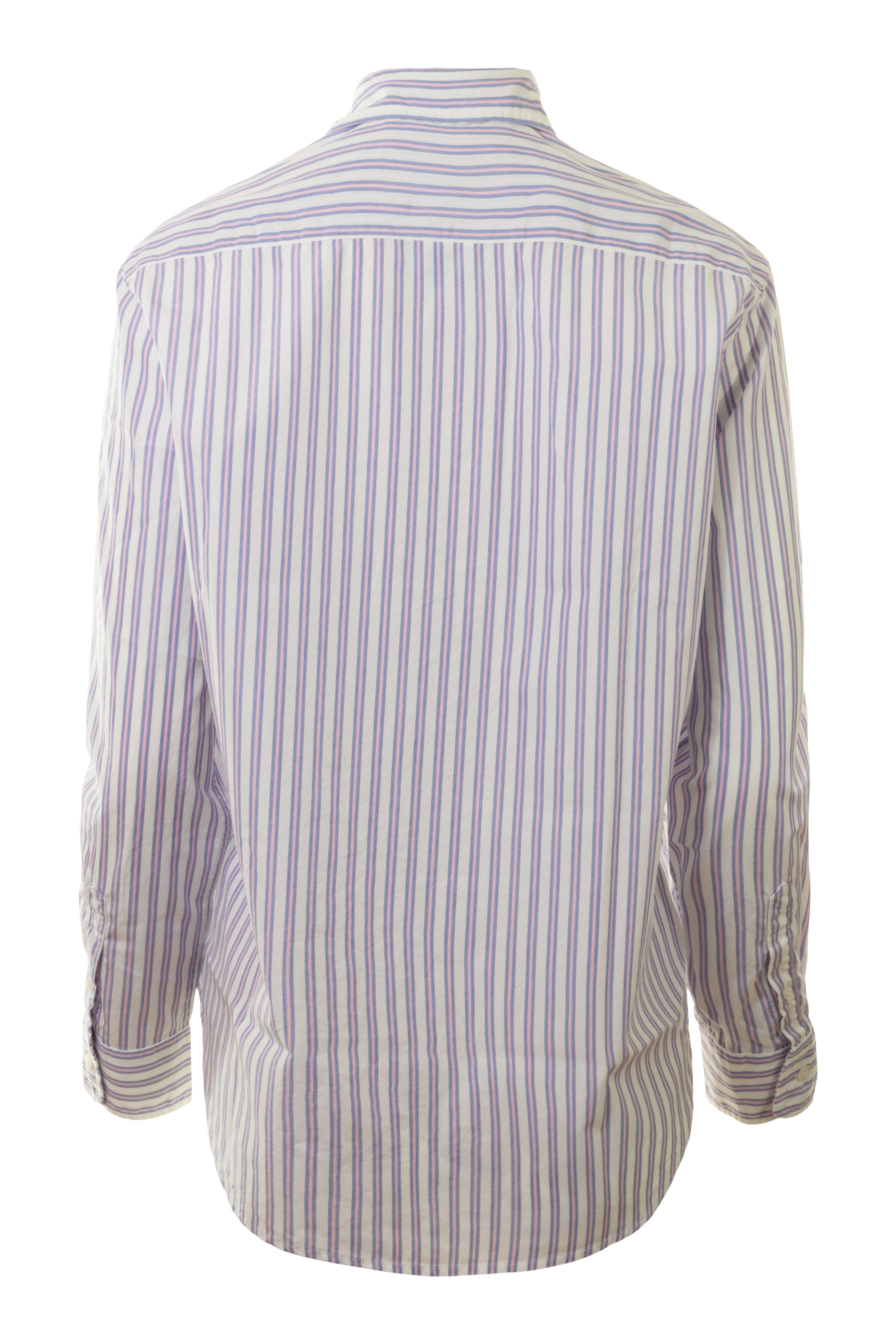 Frank & Eileen Eileen Relaxed Button Up in Pink, Navy Stripe