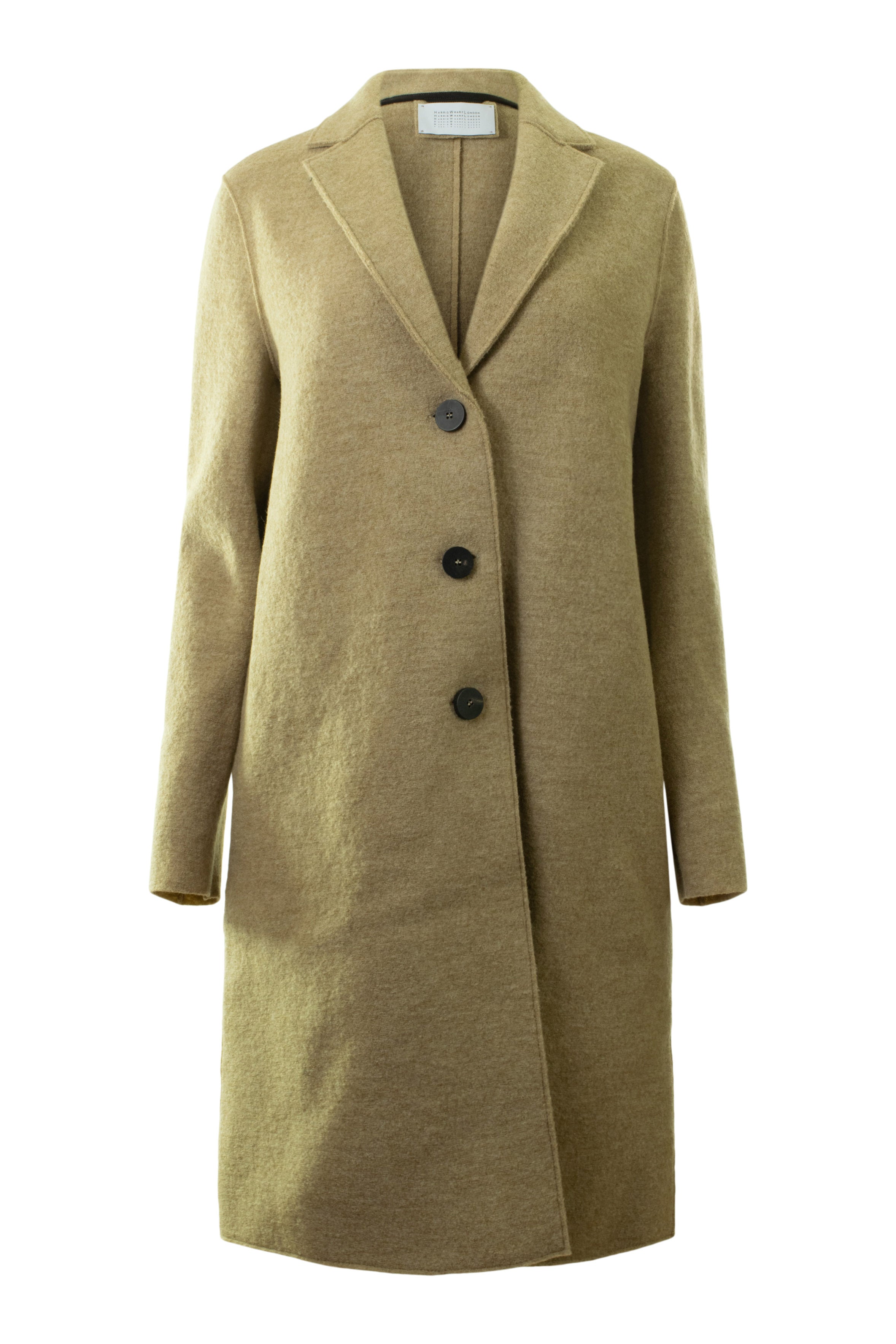Harris Wharf London Boiled Wool Overcoat