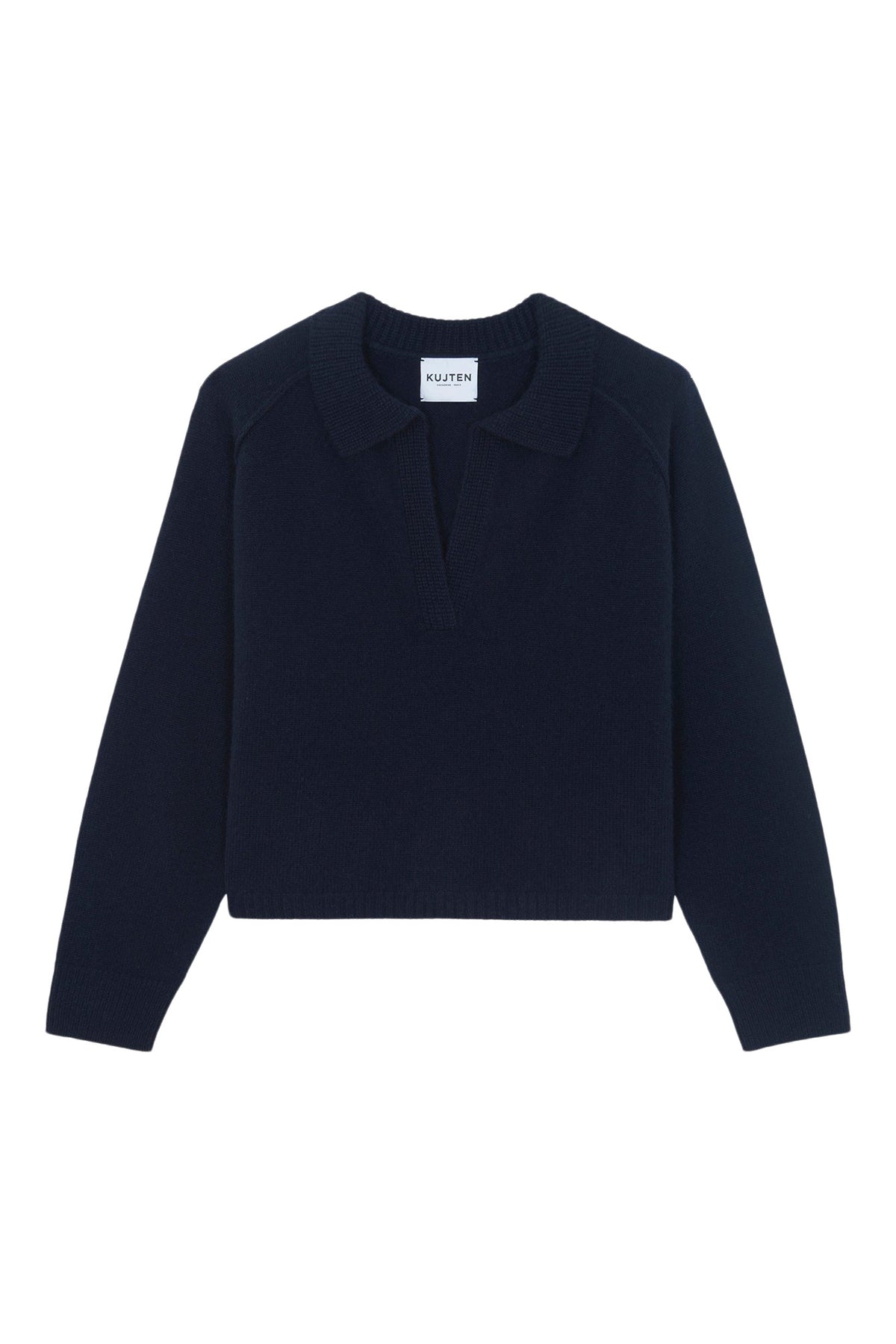 Kujten Aenora Cropped Polo Sweater