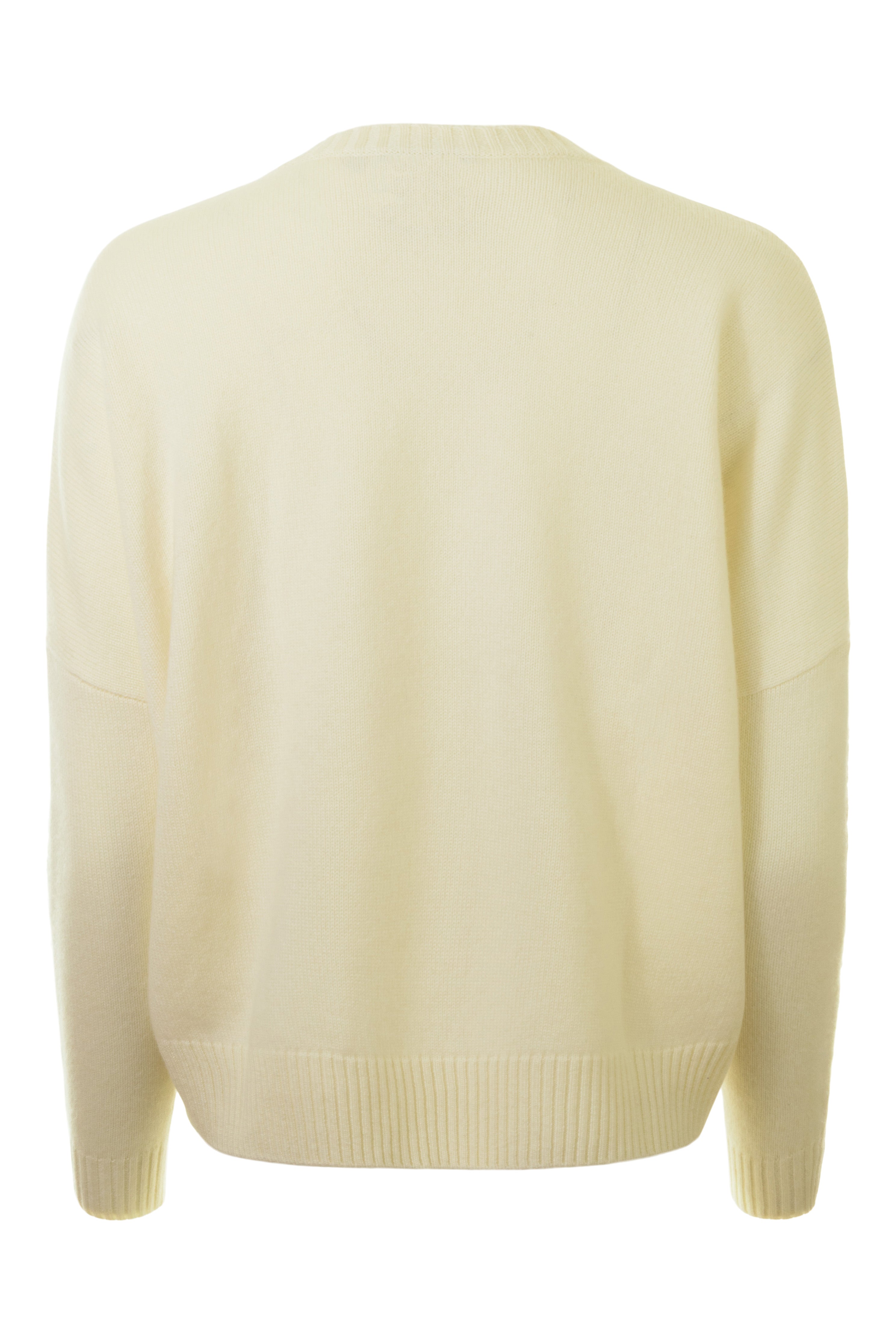 Kujten Amelina Crewneck Sweater in Blanc