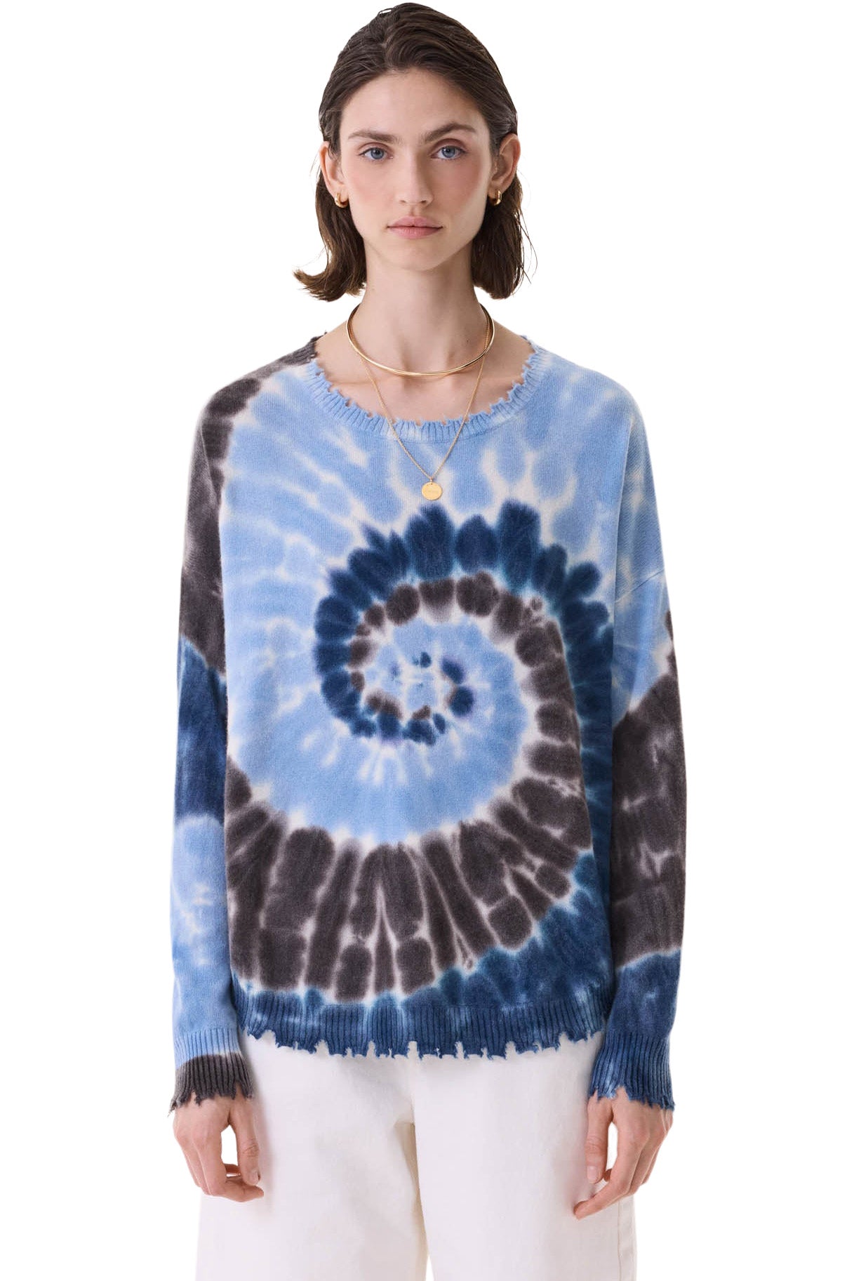 Kujten Mela Sunny Tie Dyed Crewneck Sweater