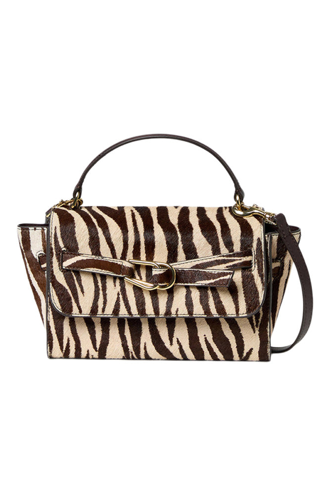Loeffler Randall Alexei Crossbody Bag in Vintage Zebra Calf