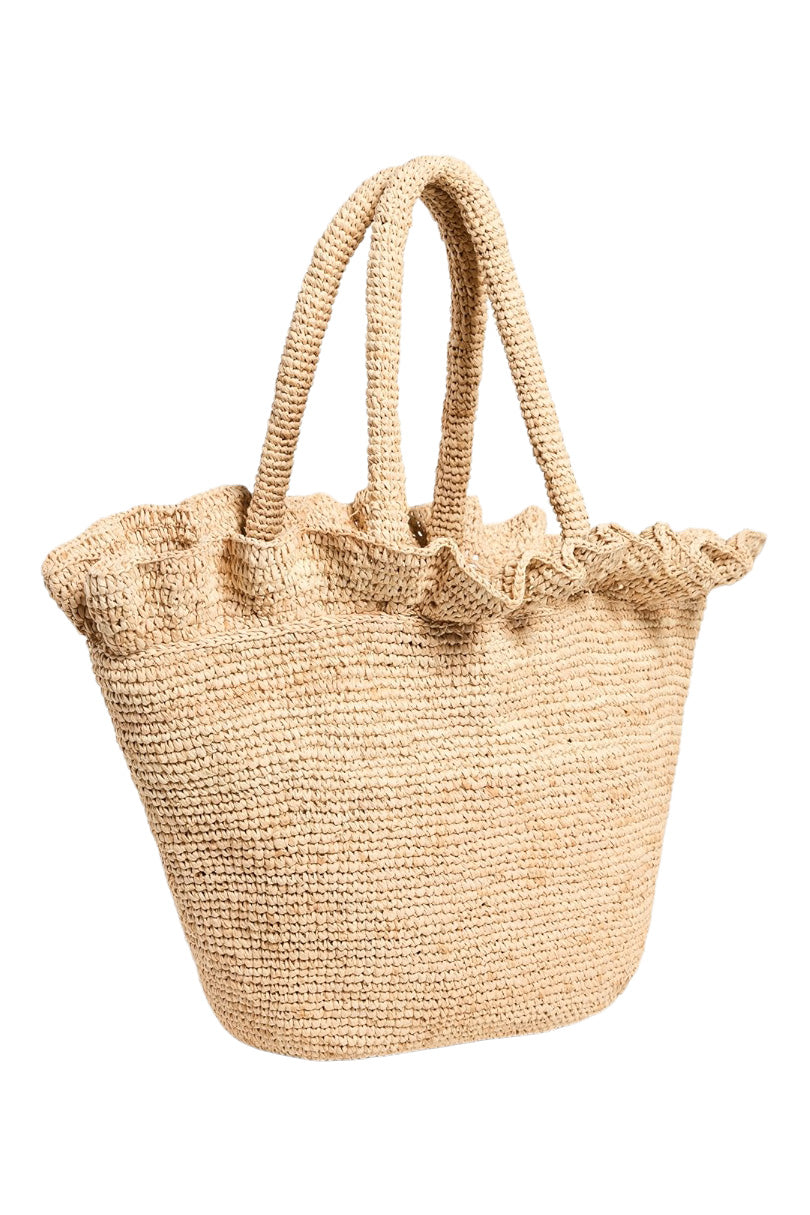 Loeffler Randall Cyrus Woven Tote in Natural