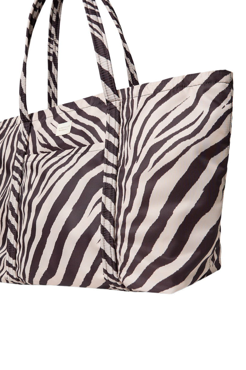 Loeffler Randall Dina Travel Tote in Vintage Zebra