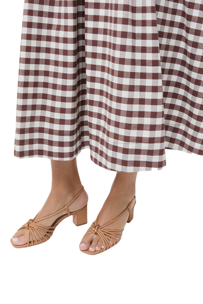 Loeffler Randall Minna Leather Heeled Sandal in Dune
