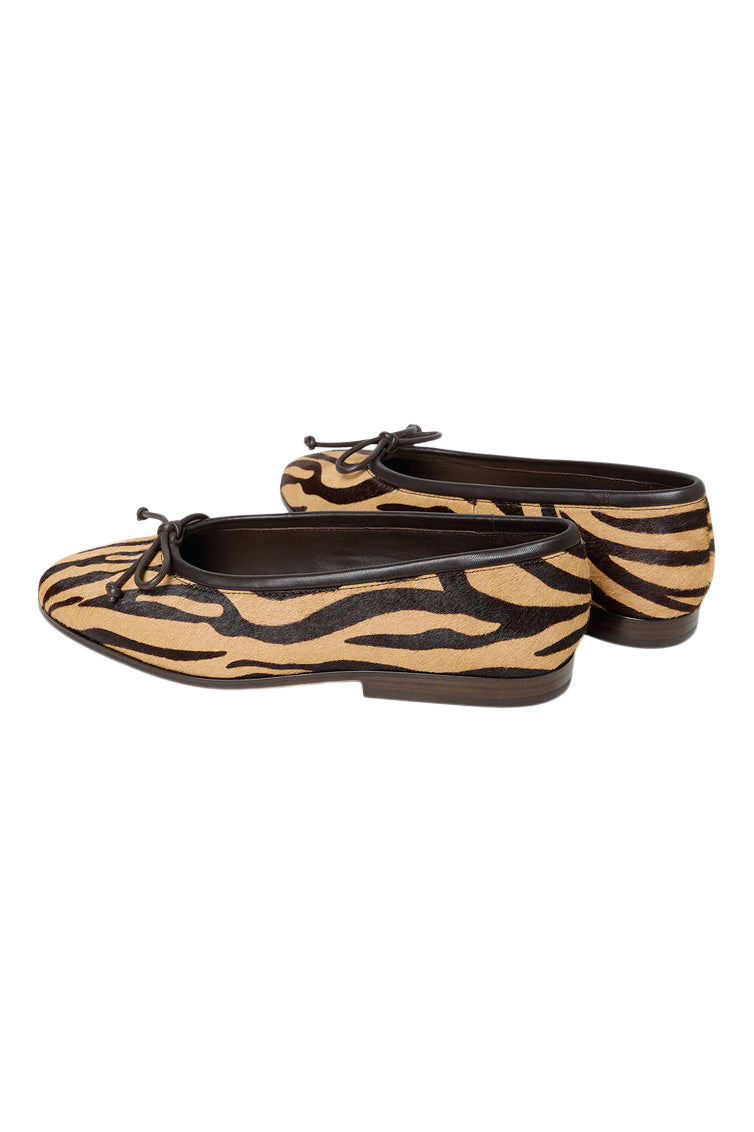 Loeffler Randall Noelle Ballet Flat in Zebra Calf