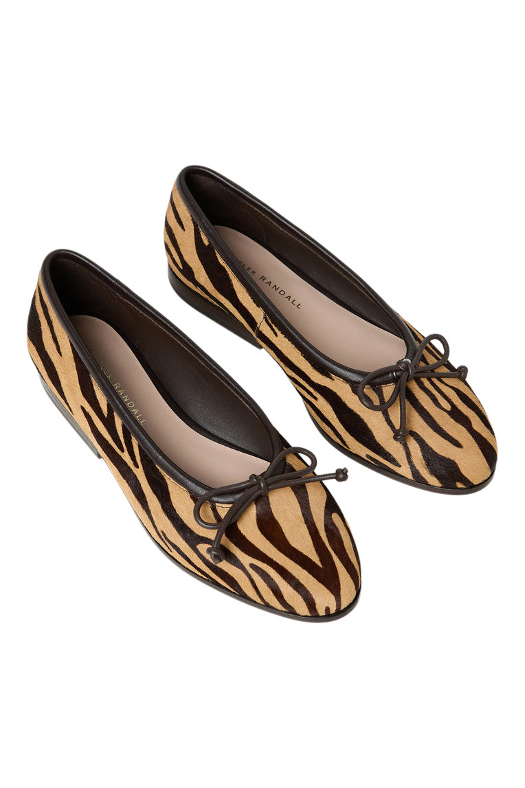 Loeffler Randall Noelle Ballet Flat in Zebra Calf