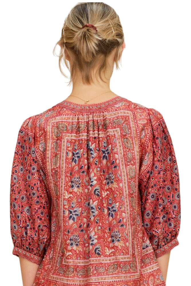 M.A.B.E Darla Jacket in Rose-Multi