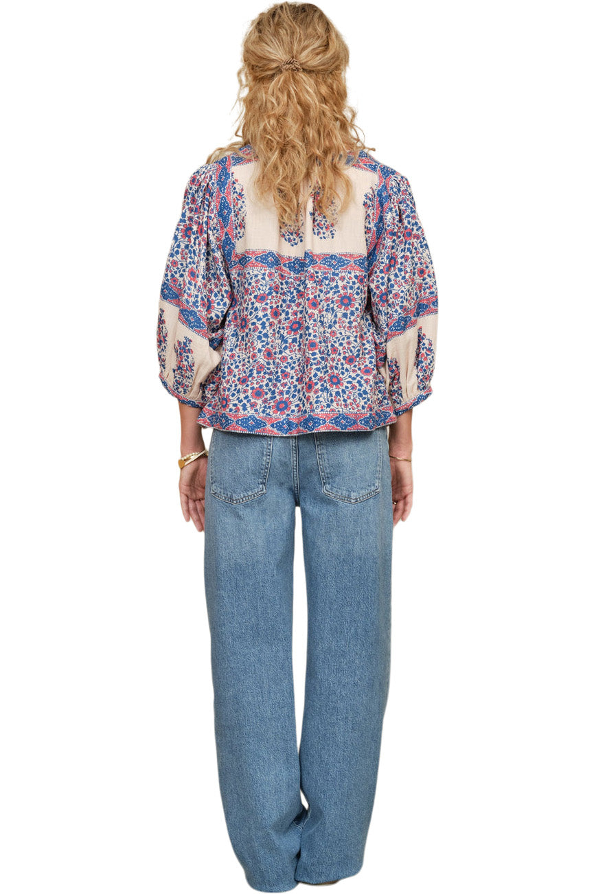 M.A.B.E Della Jacket in Blue-Pink