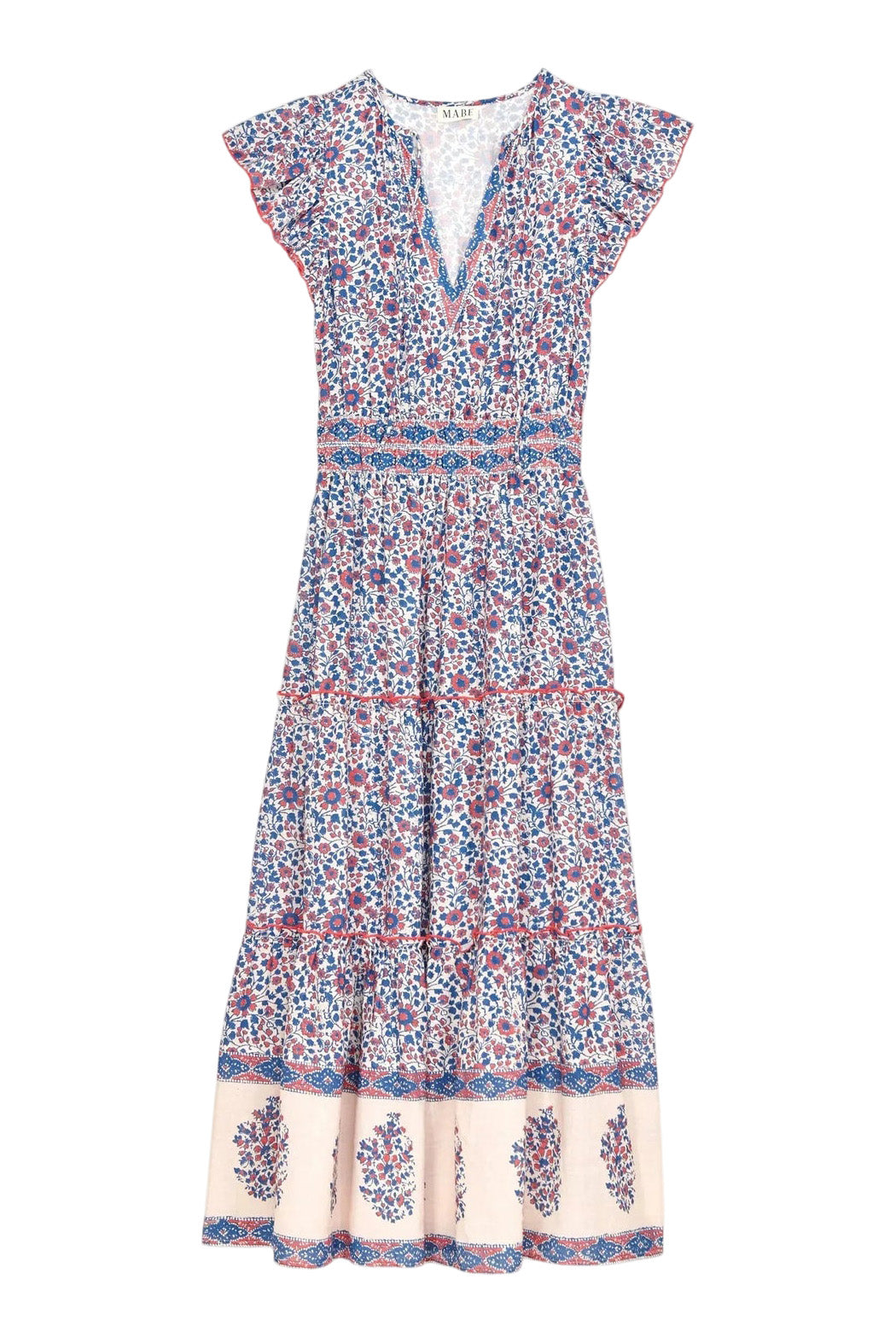 M.A.B.E Della Maxi Dress in Blue-Pink