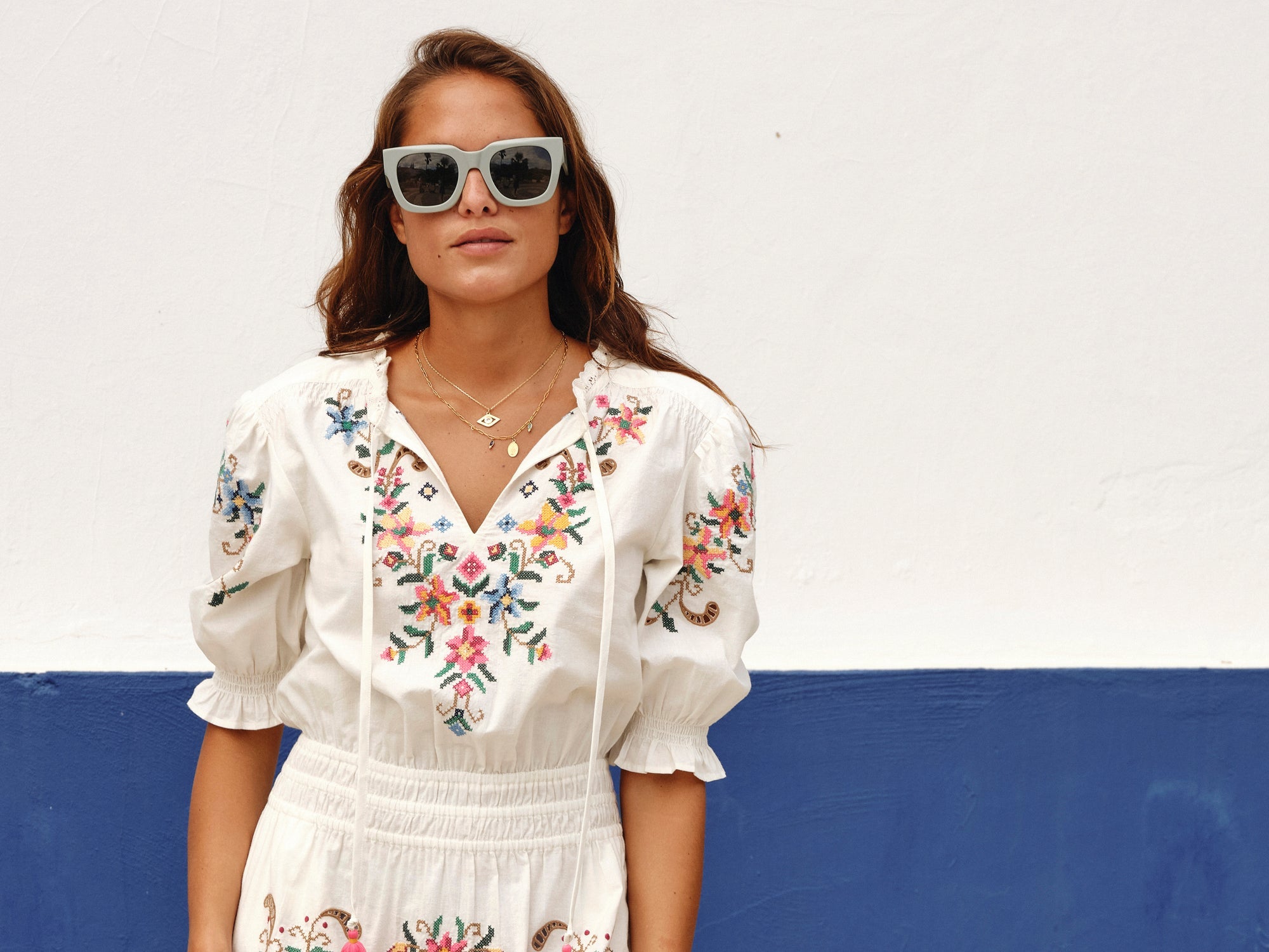 M.A.B.E Gracie Midi Dress in Multi