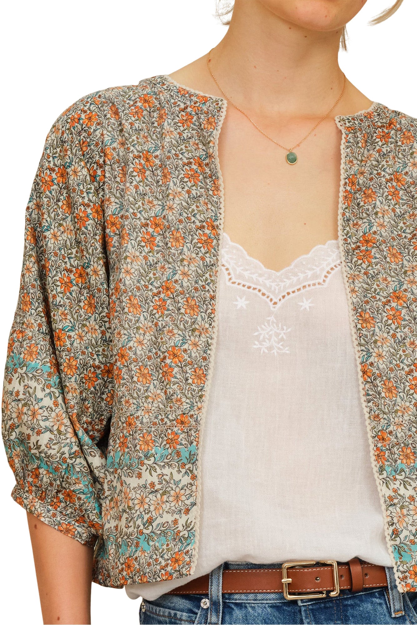 M.A.B.E Jaci Print Jacket in Multi