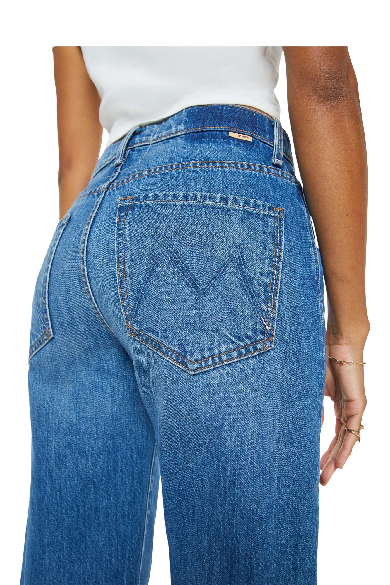 MOTHER Denim Dodger Ankle in Green Thumb