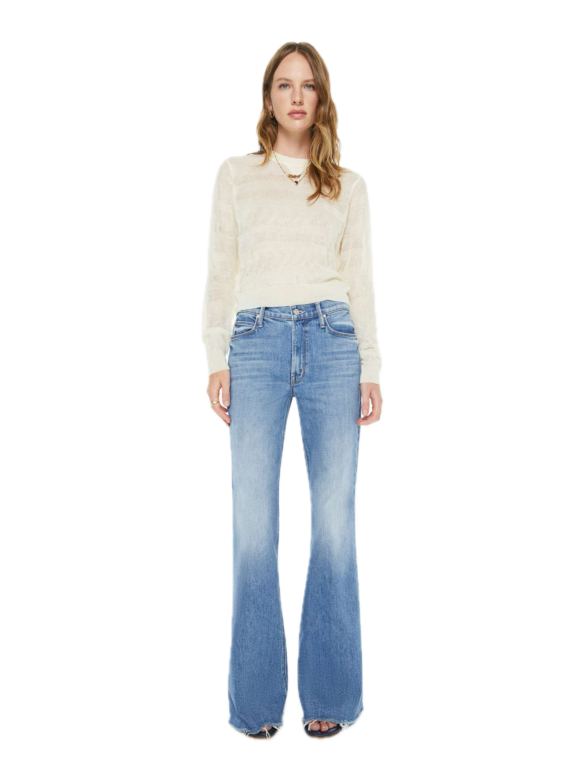 MOTHER Denim Doozy Fray in Heads or Tails