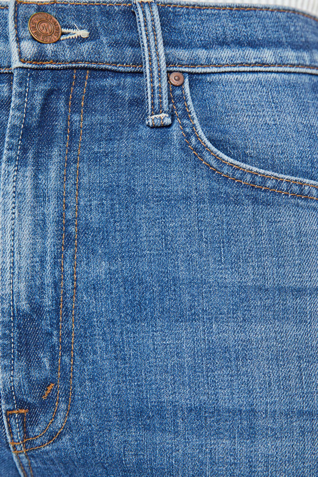 MOTHER Denim HIgh Waisted Rider Ankle Step Fray in Loafers and Lassos