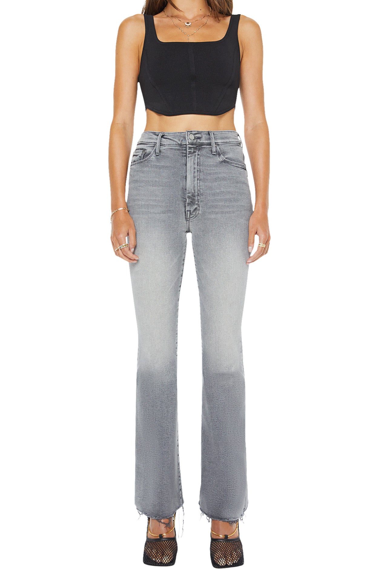 MOTHER Denim High Waisted Weekender Fray
in Catch Me Outside
