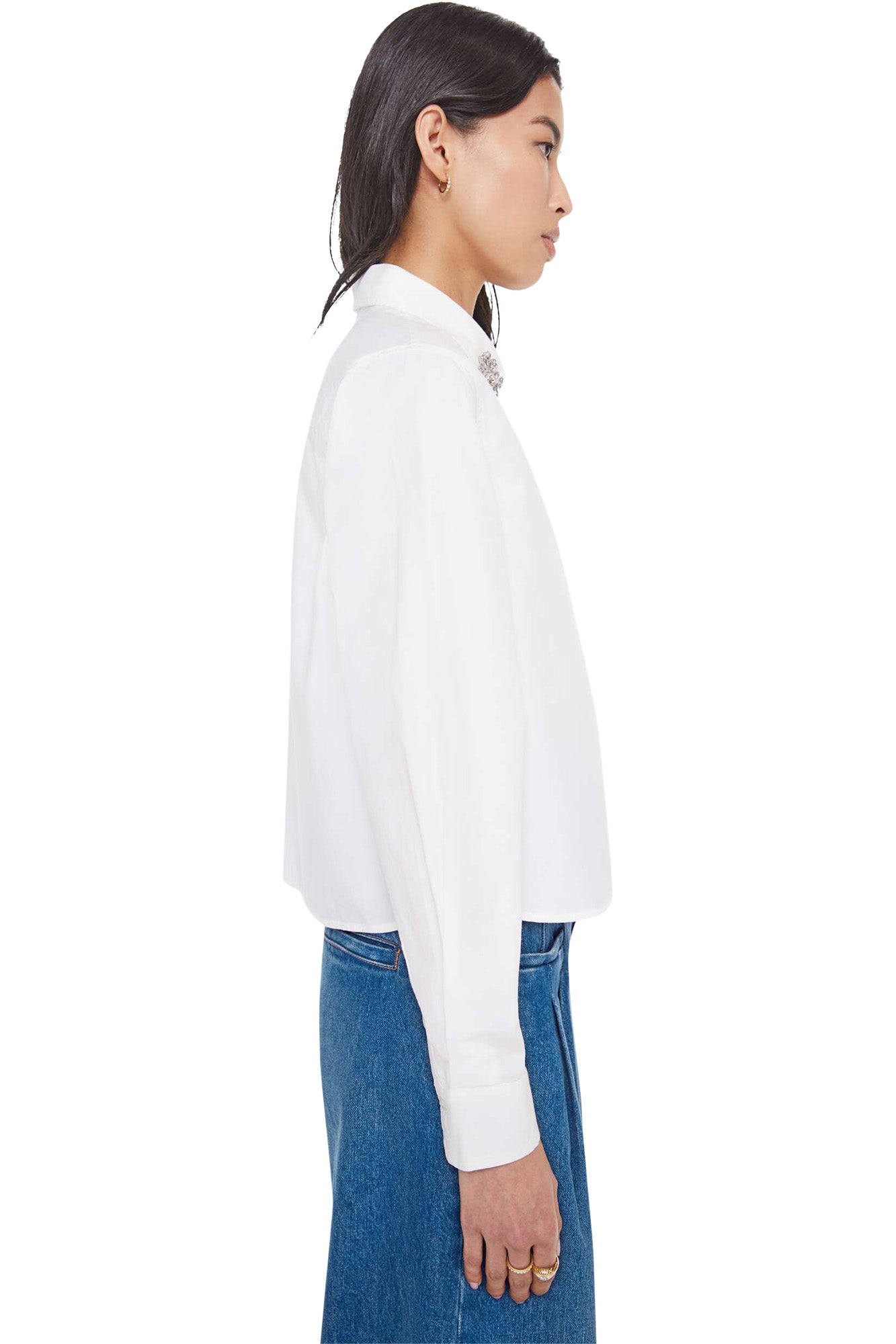 MOTHER Denim Honor Shirt in White