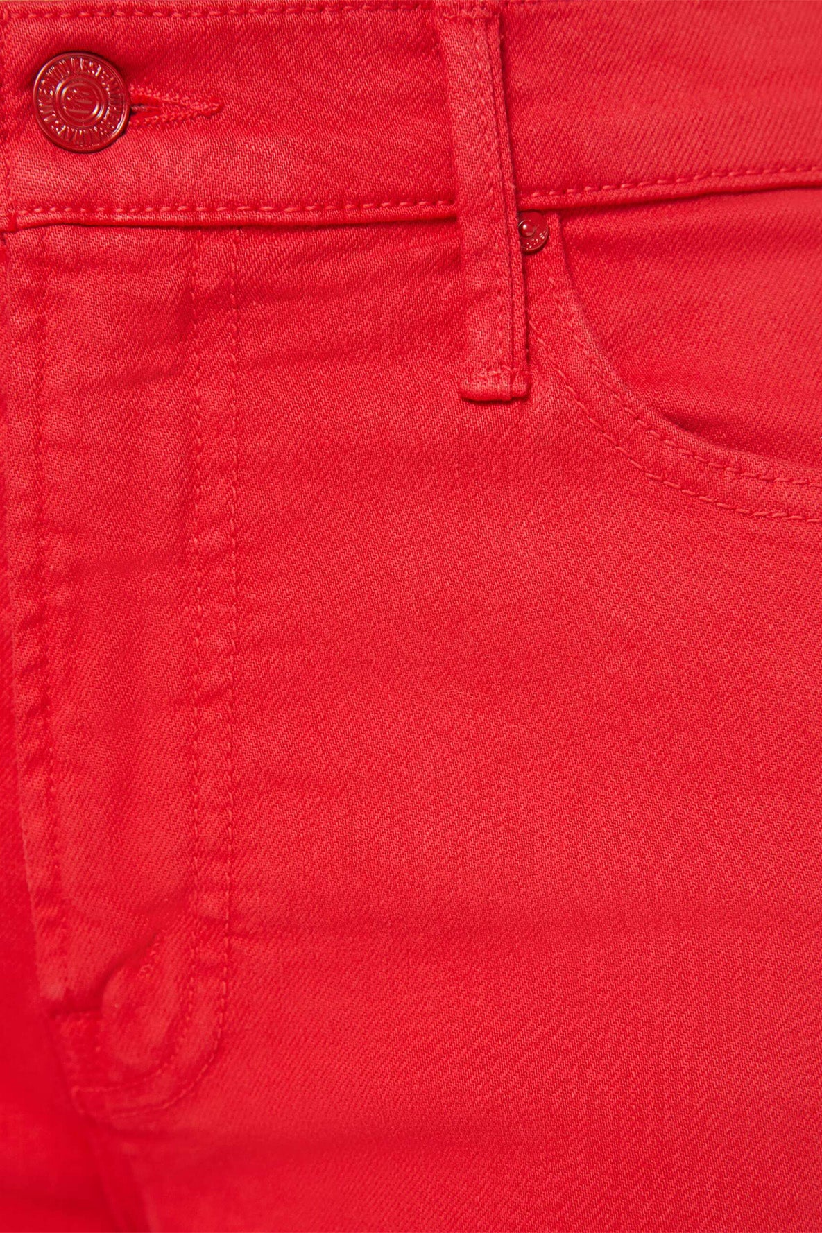 MOTHER Denim Kick It in Tango Red
