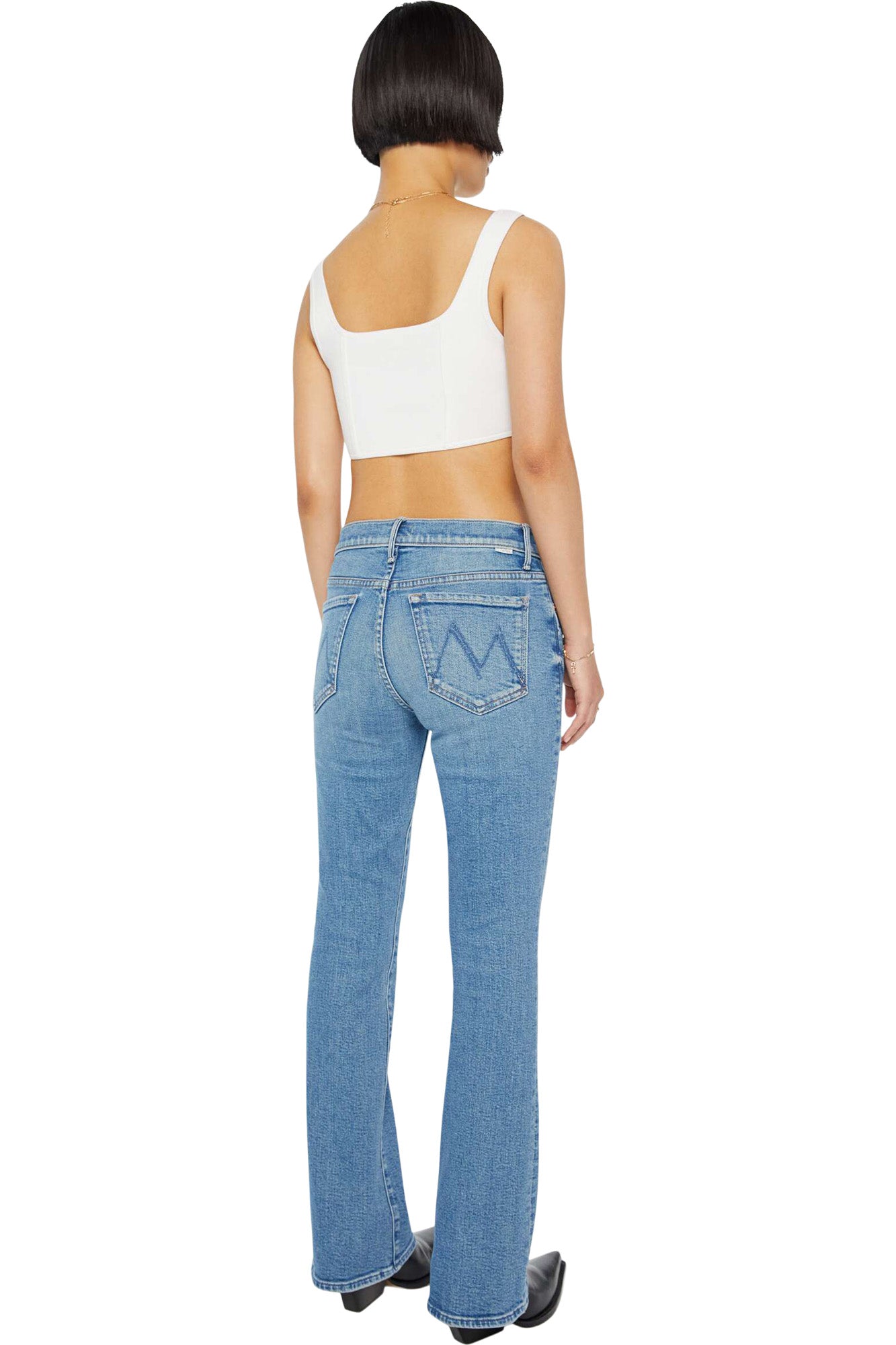 MOTHER Denim Lil Outsider Sneak in Flag Me Down