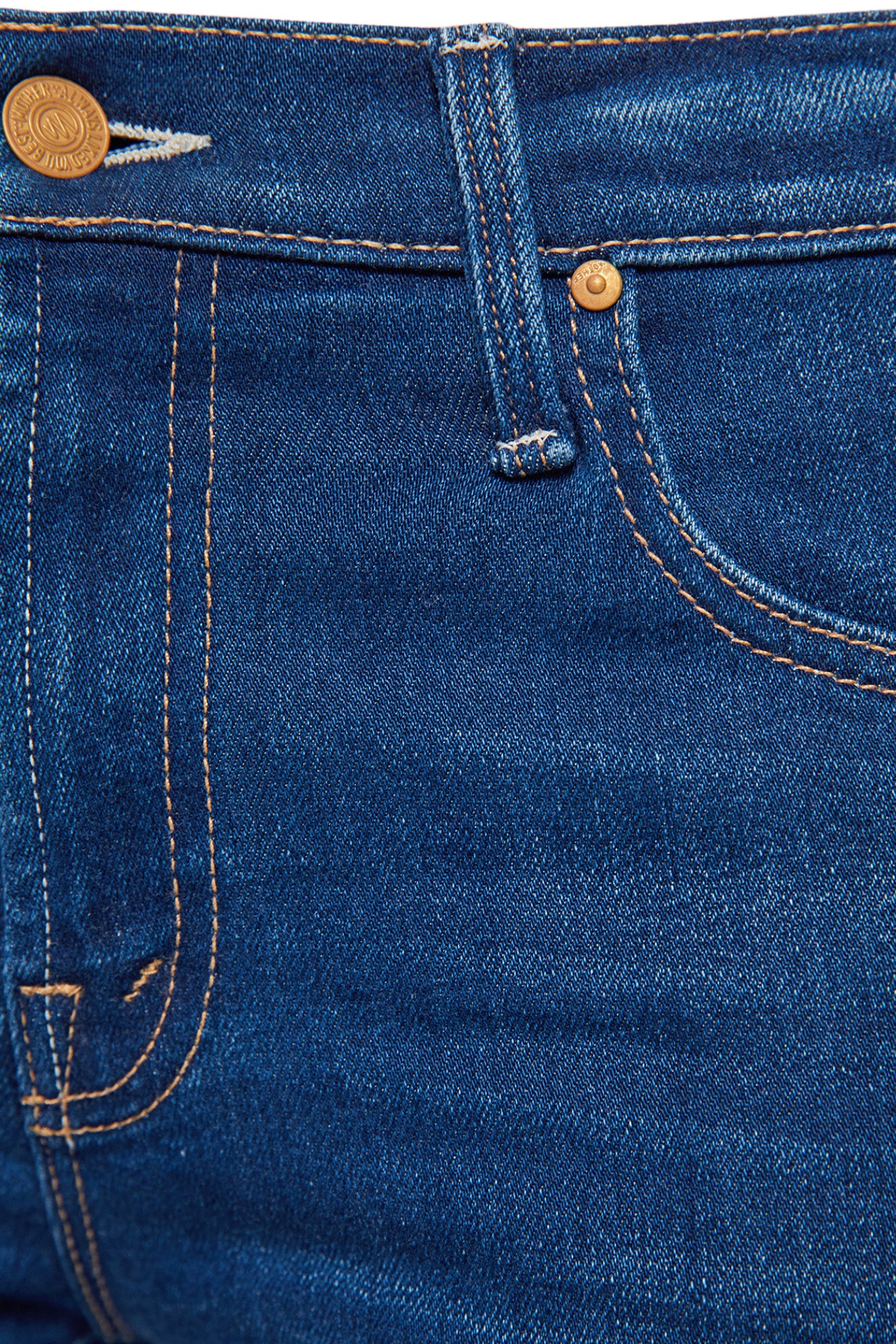 MOTHER Denim Mid Rise Rambler Zip Flood in Pinkies Up
