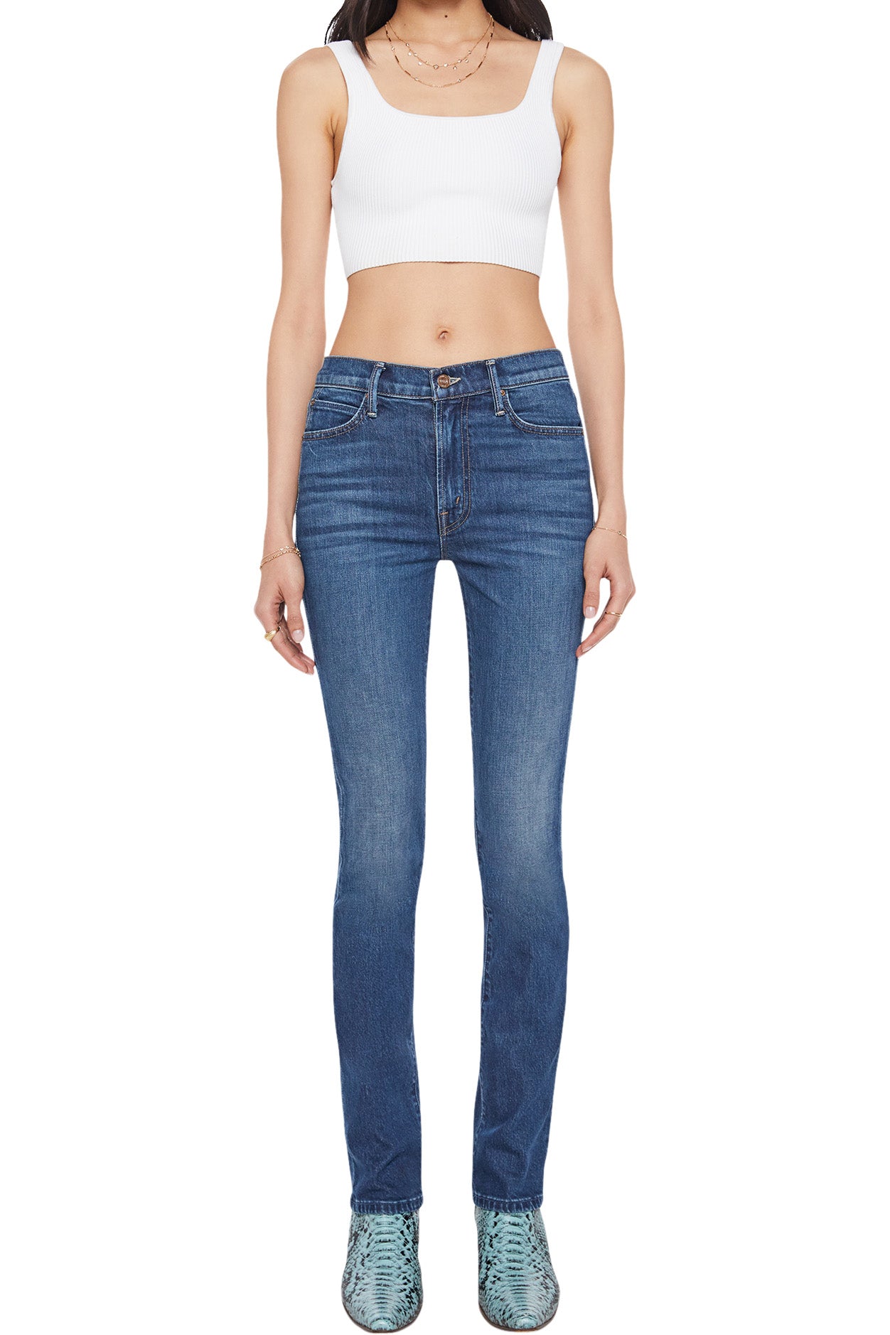 MOTHER Denim Rascal Skimp in Shine On