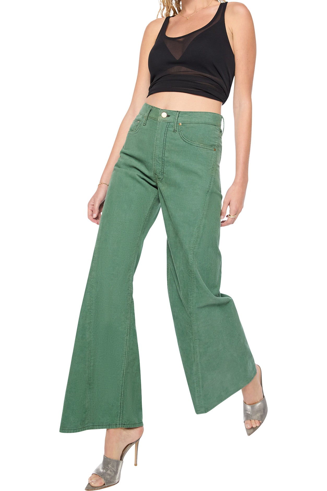 MOTHER Denim SNACKS! The Lemon Twist Sneak in Dark Ivy