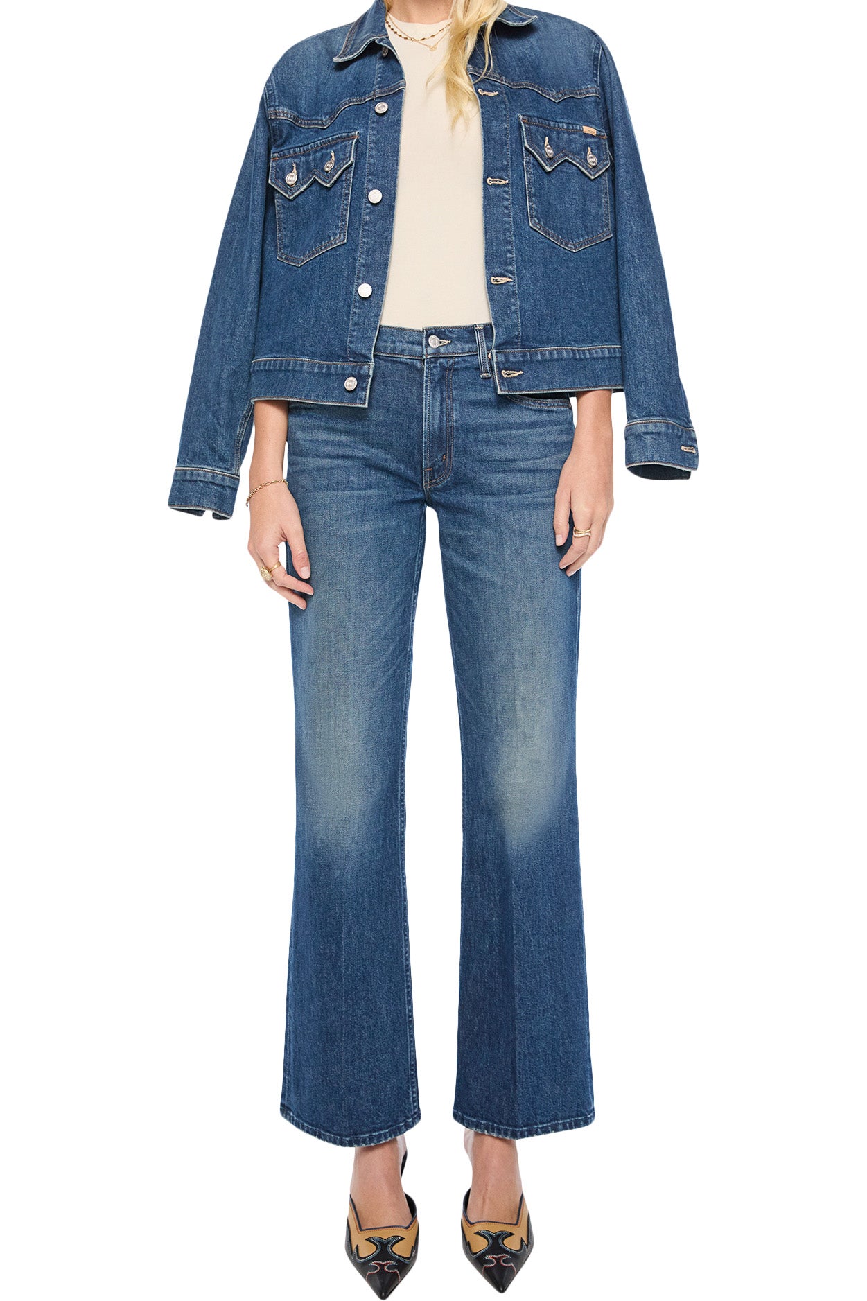 MOTHER Denim The Bookie Sneak in Buckaroo
