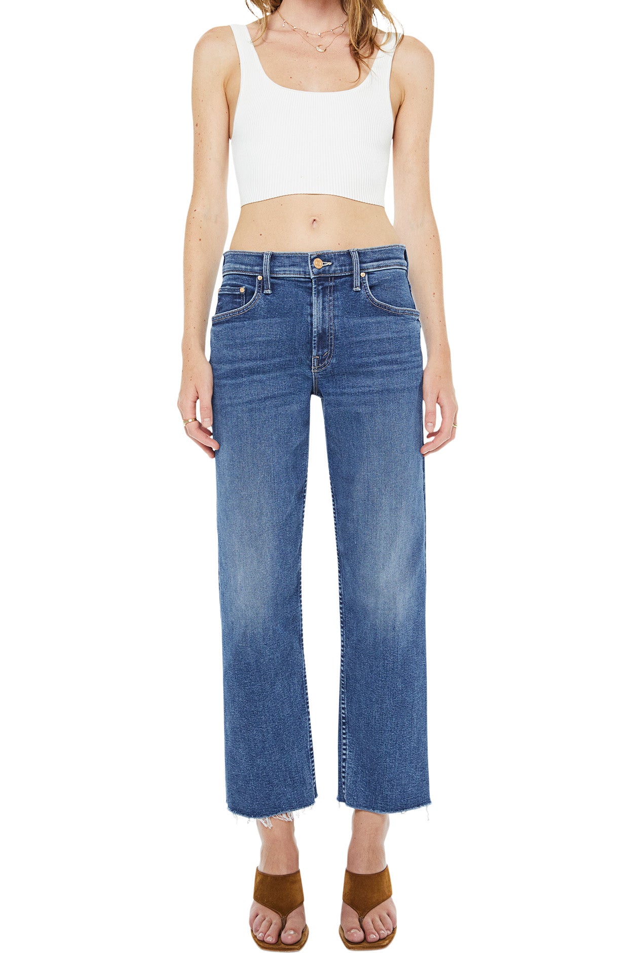 MOTHER Denim Newbie Ankle in Prized Possession