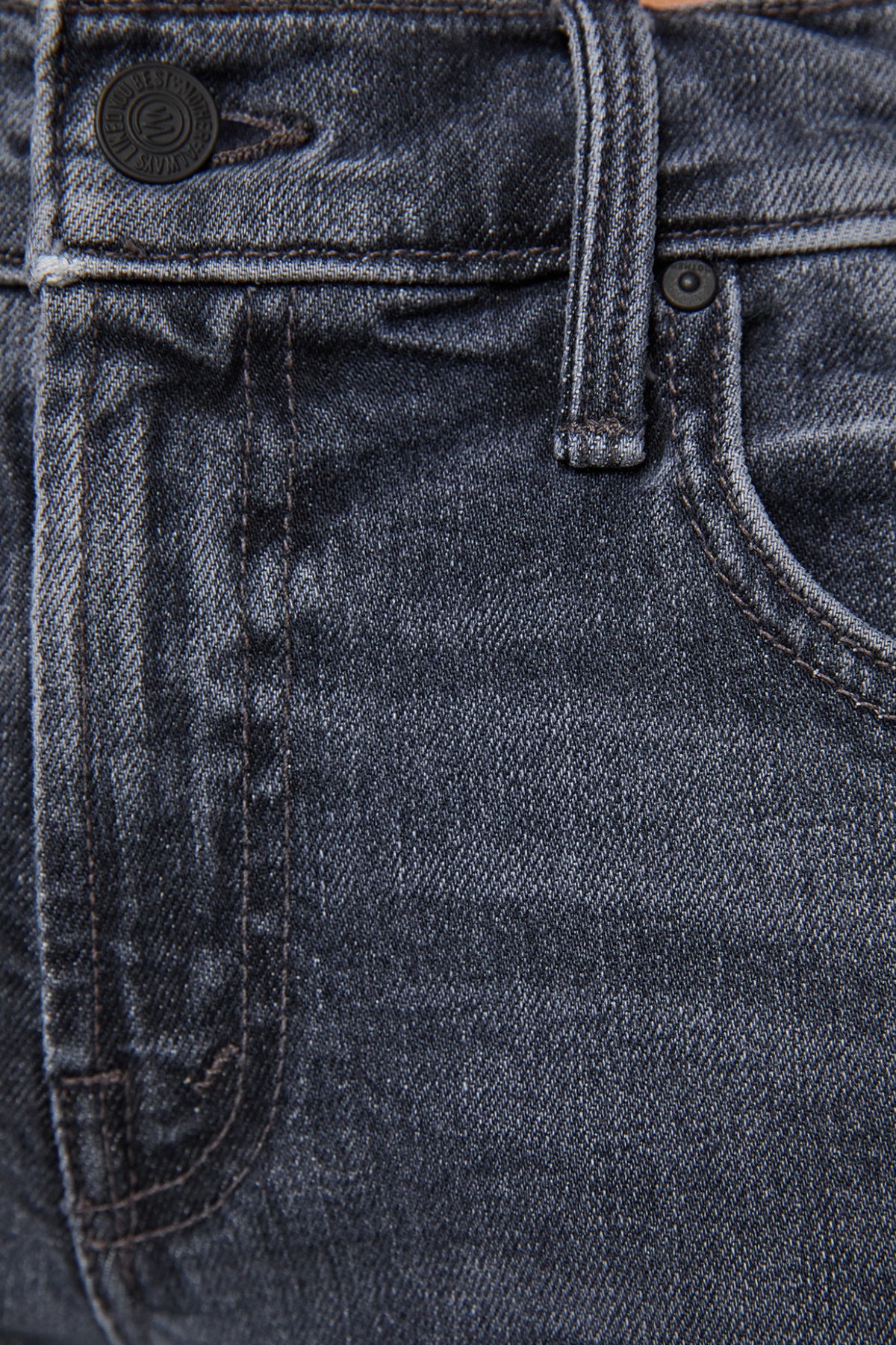 MOTHER Denim The Lil Bookie Twist Sneak in Rock Hard