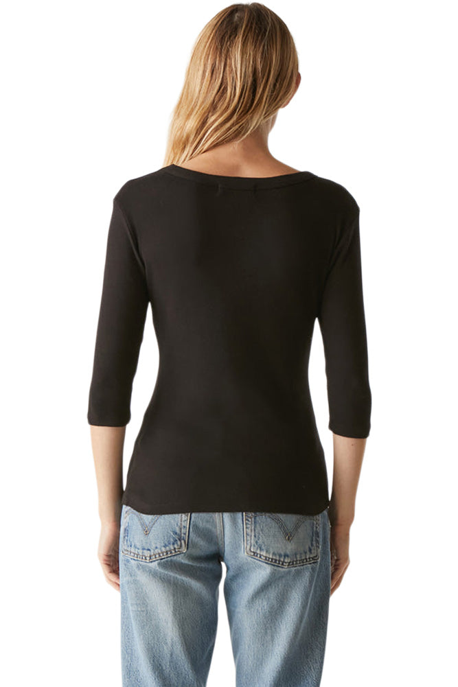 Michael Stars Dot 3/4 Sleeve Tee