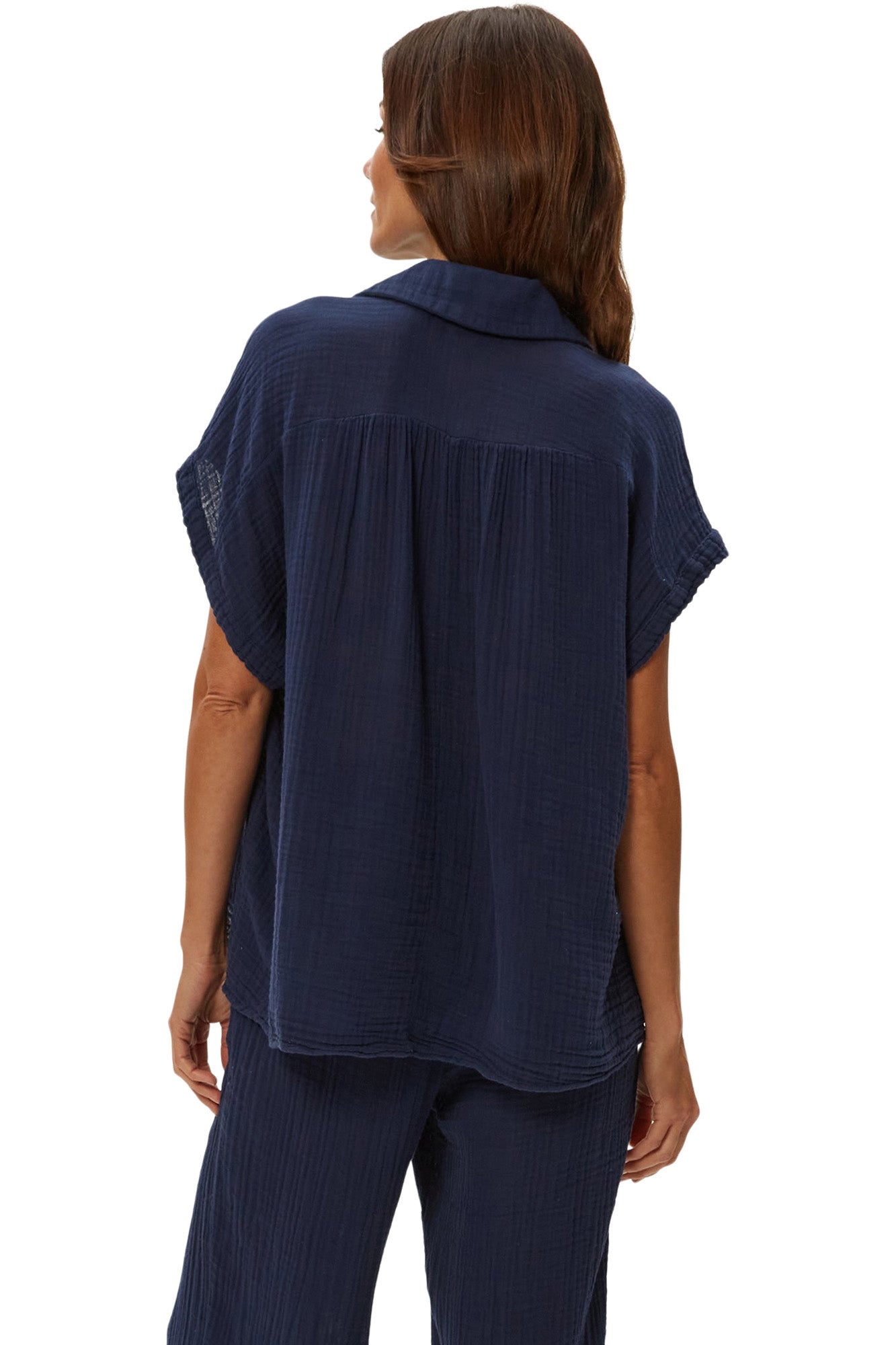 Michael Stars Avalon Popover Top in Nocturnal