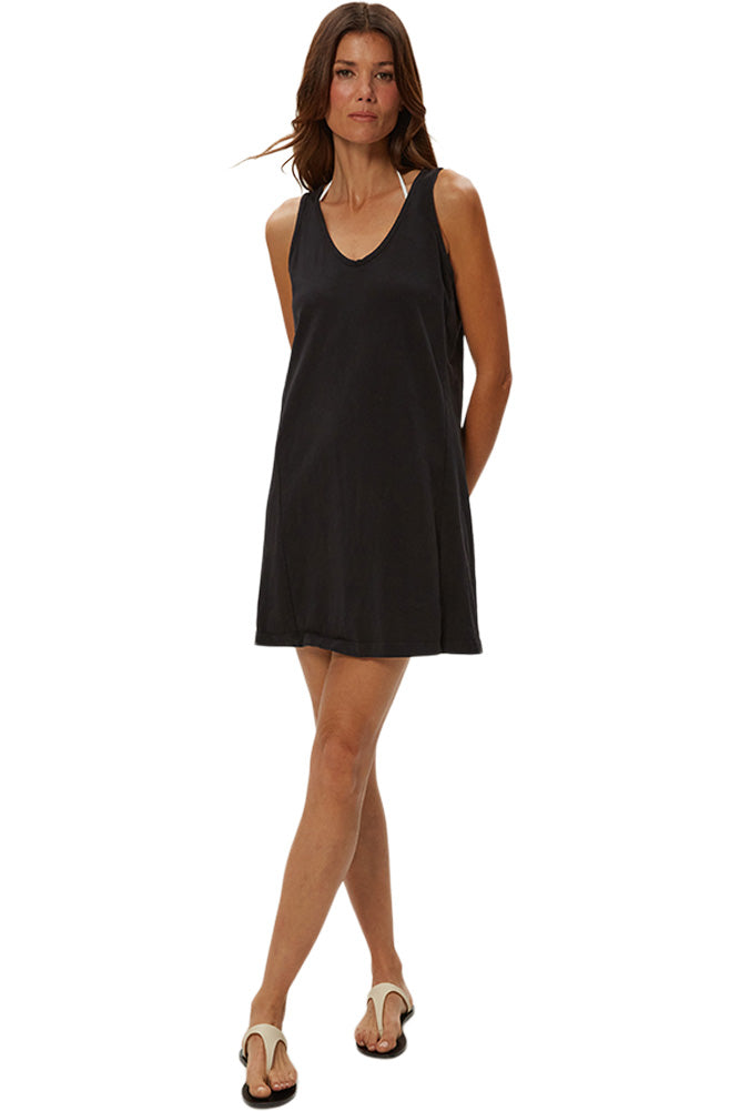 Michael Stars Camilla Tank Dress in Black