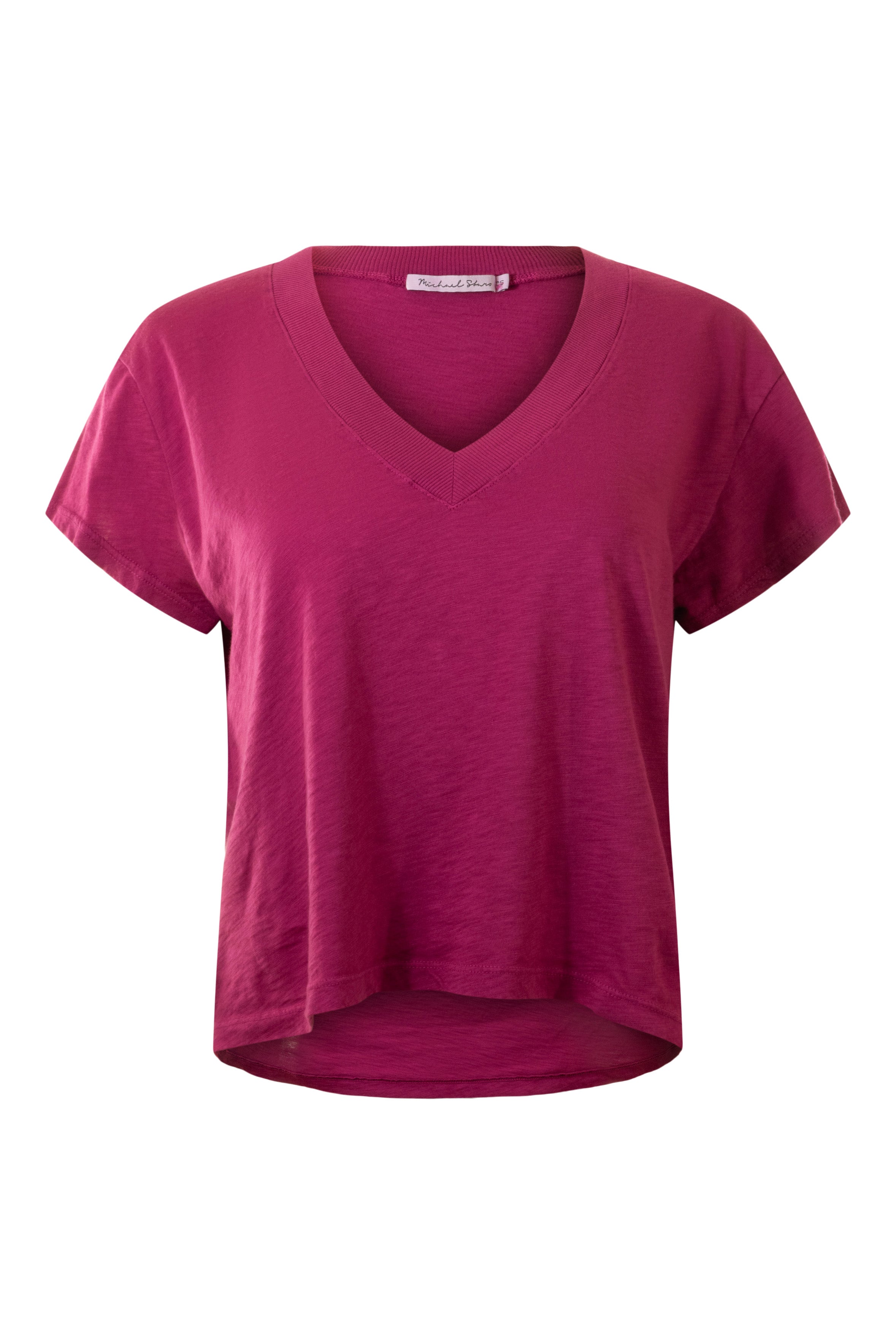 Michael Stars Harlan Cropped V-Neck Tee