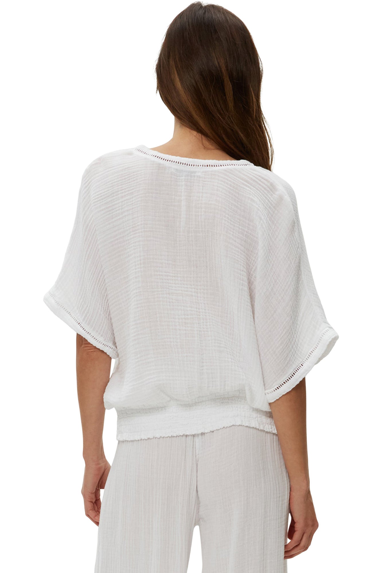 Michael Stars Imani Cropped Dolman Sleeve Top