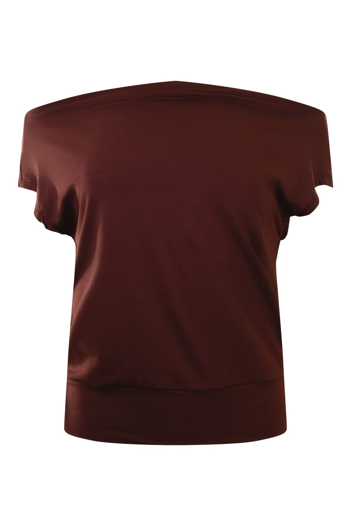 Michael Stars Ines On Off Shoulder Banded Top in Port Royale