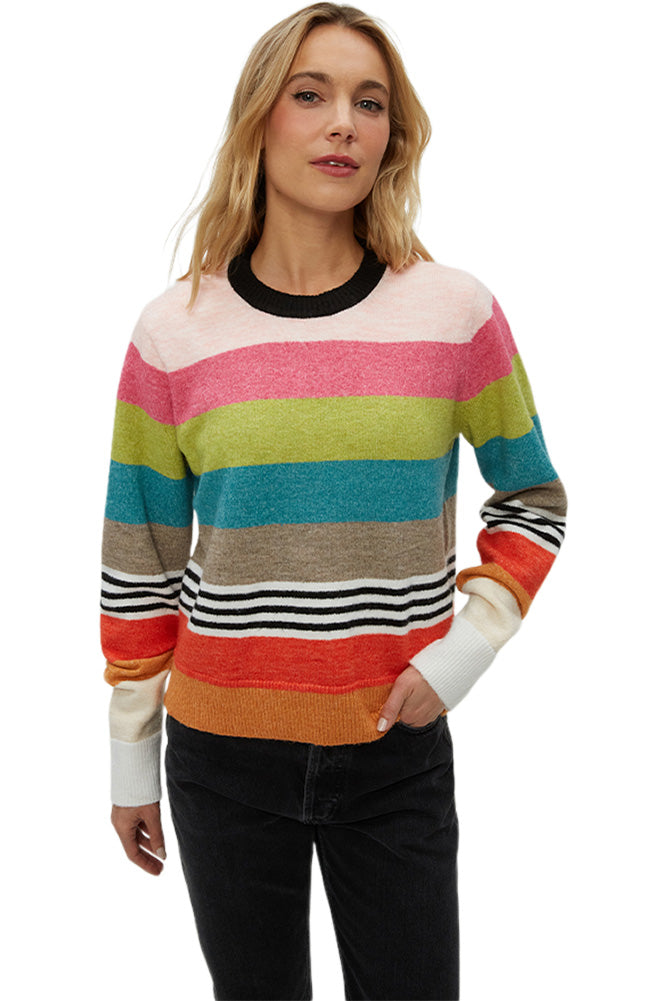 Michael Stars Irene Striped Pullover in Happy Stripe