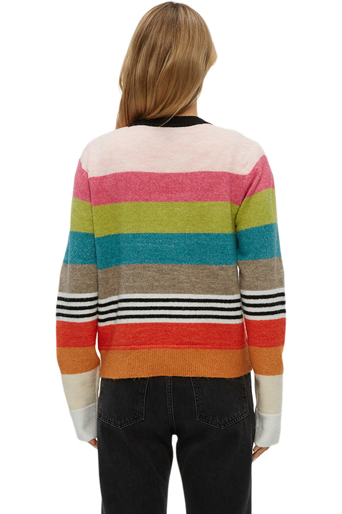 Michael Stars Irene Striped Pullover in Happy Stripe