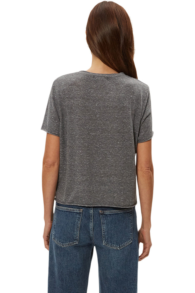 Michael Stars Jackie Raw Edge Crewneck Tee